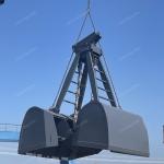 Four Rope Mechanical Grab Bucket 27 CBM Dual Claw Clamshell Grab for sale