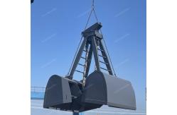 China Four Rope Mechanical Grab Bucket 27 CBM Dual Claw Clamshell Grab supplier