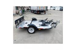 China Customized Hydraulic Motorcycle Trailers Versatile Double Hydraulic Trailer 700KG Load supplier
