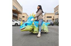 China Kiddie Dinosaur Electric Scooter / Animatronic Scooter Remote Control For Theme Park supplier