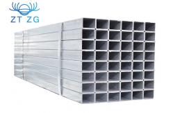 China Blue Galvanized Steel Pipe Rail Tube Direct Square To Square Pipe Mill supplier