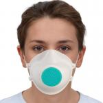 Public Place 3D Disposable Protective Face Mask With Breather Replaceable Filter for sale