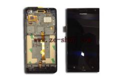 China Complete Black Cell Phone LCD Screen Replacement For Huawei P1 supplier