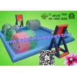 Giant Kids Inflatable Water Park With Swimming Pool , Inflatable Water Play for sale