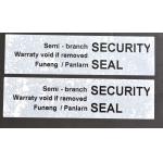 85um 2mil Tamper Proof Security Stickers White Gloss Semi Transfer Low Residue
