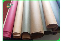 China Natural Fiber Pulp Beautiful Appearance 0.3mm Washable Kraft Paper In Roll supplier