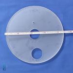 Customized Small All Polished Quartz Sight Glass Silica Quartz Disc Quartz Window for sale
