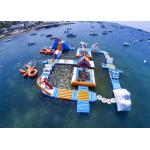Safe Ocean Inflatable Water Park / Commercial Floating Water Playground