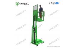 China Ce Certificate 200kg Warehouse Vertical Order Picker Semi Electric Aerial Platform supplier
