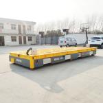 Workshop Steel Material Transfer Trolley , 30 Tons Electric Flat Car Hand Operated for sale