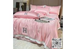 China Summer Light Luxury Simple Ice Silk Summer Cool Blanket Four Piece Set supplier