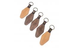 China Customized Rhombus Wooden Keychain 14g Personalized Engraved Watel Walnut supplier
