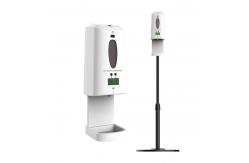China DC6V Infrared Thermometer Hand Sanitizer Dispenser 1300ml supplier
