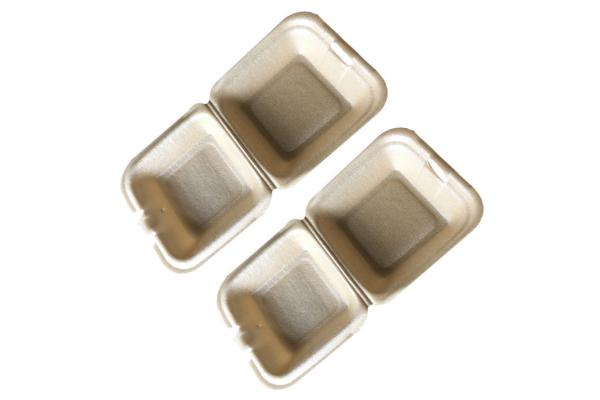 Food Grade Burger Box Foam 6x6 Inch PLA Disposable Foam Boxes