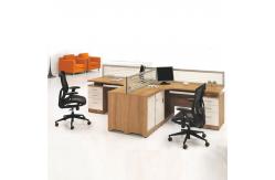China Modern Modular MDF Office Workstation Furniture For 4 Person supplier