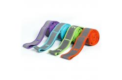 China Customized Pull Strap Belt Polyester Latex Elastic Latin Dance Stretching Band Loop supplier