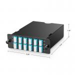 Multimode Fiber Patch Panel 1MT12LC2OM4AF 1 MTP To 12 LC 24 Fibers OM4 Type AF for sale