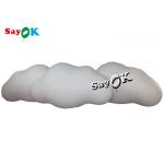 3m 10ft Custom Inflatable Products Ceiling Hanging PVC Cloud Balloon With LED Lights for sale