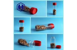 China 1236ml PET Can Oval Long Big Canning Transparent Nuts Custom Stackable Plastic Jars supplier