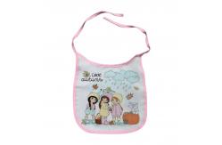 China Custom Printing Logo Sublimation Baby Bib With Velcro Blanks supplier