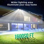Solar Powered Motion Sensor Flood Lights Outdoor Waterproof Solar LED Floodlight