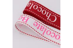 China Fancy 1 Inch Grosgrain Ribbon , Smooth Touch Feeling Custom Logo Ribbon supplier