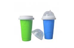China Outdoor Silicone Ice Cream Container Smoothie Cup Customized With Lid supplier