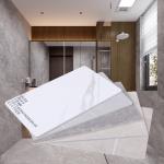 SPC Wall Panel Good Quality 600*2440*4mm Waterproof and flame retardant stone plastic siding Environment Friendly spc marble panel For Bathroom And Shower Wall Panels for sale