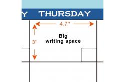 China Erasable Print Dry Erase Poster Monthly Dry Erase Calendar Poster Self Adhesive supplier