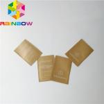 Custom Logo Heat Seal Laminated Foil Three Side Heat Seal Flat Pouch Cosmetic Samples Packaging Smell Proof Sachet Bags for sale