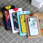 Creative Phone Case Box Packaging Kraft Paper Package With Clear Blister for sale