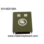 Laser Pointing Industrial Panel Mount Trackball Mouse , IP65 Rate Rugged Trackball for sale