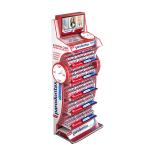 Floorstanding Cosmetic Display Stand Toothpaste Supermarket Shelf Rack With Shelves for sale