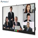 60Hz Smart Board Interactive Flat Panel Display Whiteboard 75 Inch Silver