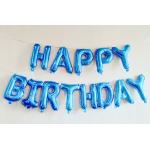 Foil Happy Birthday Alphabet Balloons 16 Inch Happy Birthday Banner Set With String for sale