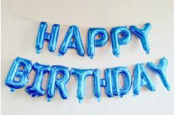 China Foil Happy Birthday Alphabet Balloons 16 Inch Happy Birthday Banner Set With String supplier