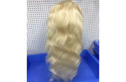 China Platinum Full Lace Remy Human Hair Wigs Body Wave Cuticle Aligned 30 Inch supplier