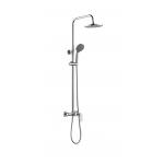 Adjustable Slide Brass Shower Column Set Triple Function 35mm Cartridge Chrome for sale