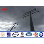 High Strength Q235 Galvanized Straight Metal Utility Poles Columniform for sale
