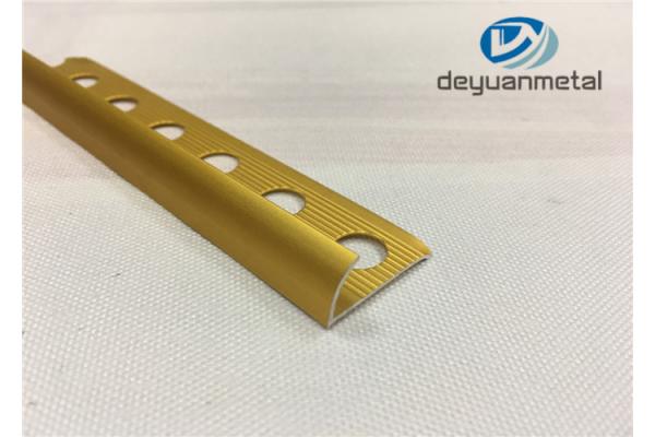 Height 8MM Square Aluminium Edge Trim Profiles Oem Acceptable