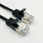 0.5m - 20m Black RJ45 Ethernet Cable Round Cat7 Patch Cable Customized for sale