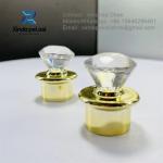 Custom Color Screw Diamond Silver Cap Lid,Gold Cap For Cosmetic Bottles for sale