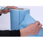 Easy Tearing Absorbent 25×37cm Shrink Wrapped Wiper Rolls for sale