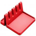 Heat Resistant Silicone Spoon Rest 6x6 Inch LFGB Approved For Kitchen Counter for sale