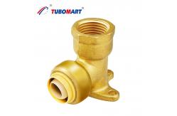 China Brass Push Quick Connect Fittings Lead Free PEX AL PEX Pipe Fittings supplier