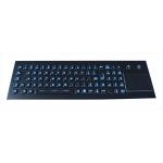 Top panel mount  Backlit USB stainless Keyboard with touchpad and numeci keypad for sale