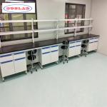 Versatile Chemistry Experimentation Desk 80 Kg Load Capacity and Customizable Drawers for sale