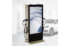 China Double Gun Advertising Commercial Electric Vehicle AC Charging Stations supplier