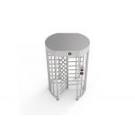 Security Access Control Full Height Turnstile Gate Hot Dip Galvanizing With Canopy