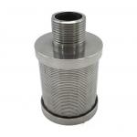 Stainless Steel Wedge Wire Screen Water Filter Nozzle Flate Cover Plate With Thread Coupling for sale